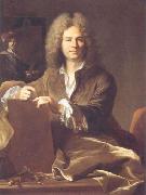 Hyacinthe Rigaud Portrait of Pierre Drevet oil painting artist